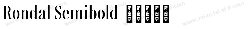 Rondal Semibold字体转换